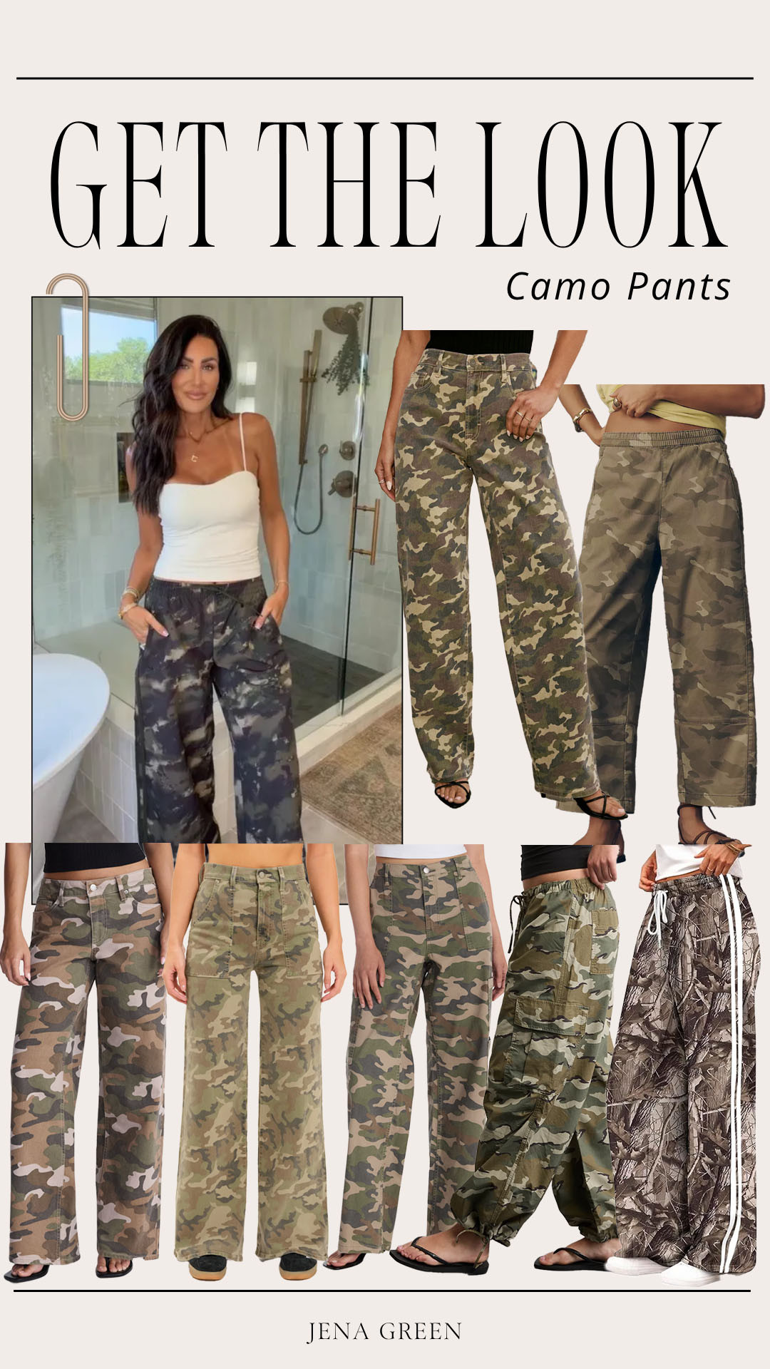 Get the Look Camo Pants | Camo Denim | Camo Track Pants 

 #LTKootd #LTKSeasonal