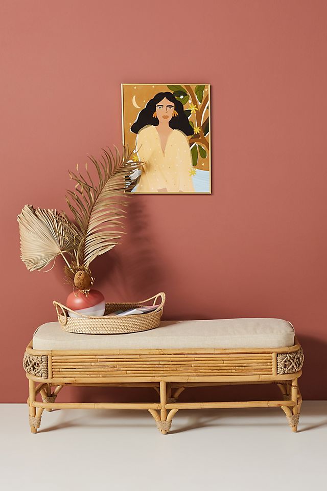 Marigny Rattan Bench | Anthropologie (US)