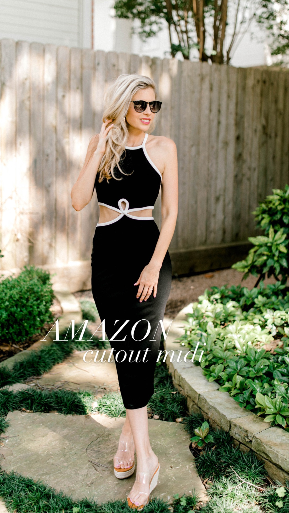 black dress tan wedges Kinsey_Walsh on LTK Allegra K Women Elegant Size:48L reception dress The shoe upper is