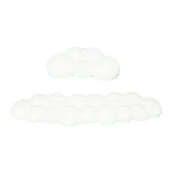 Qutool Keyboard and Mouse Wrist Rest Pad, Ergonomic Wrist Plam Cushion with Non-Slip Base, White | Walmart (US)