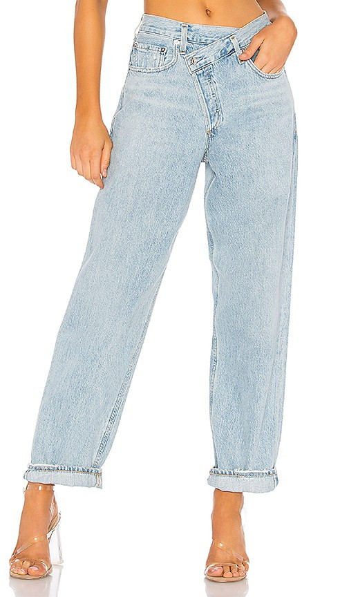 AGOLDE Criss Cross Upsized Jean in Blue. - size 26 | Revolve Clothing (Global)