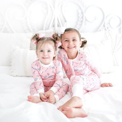 Unicorns Two-Piece Toddler/Kids Bamboo Viscose Pajama Set | Little Sleepies