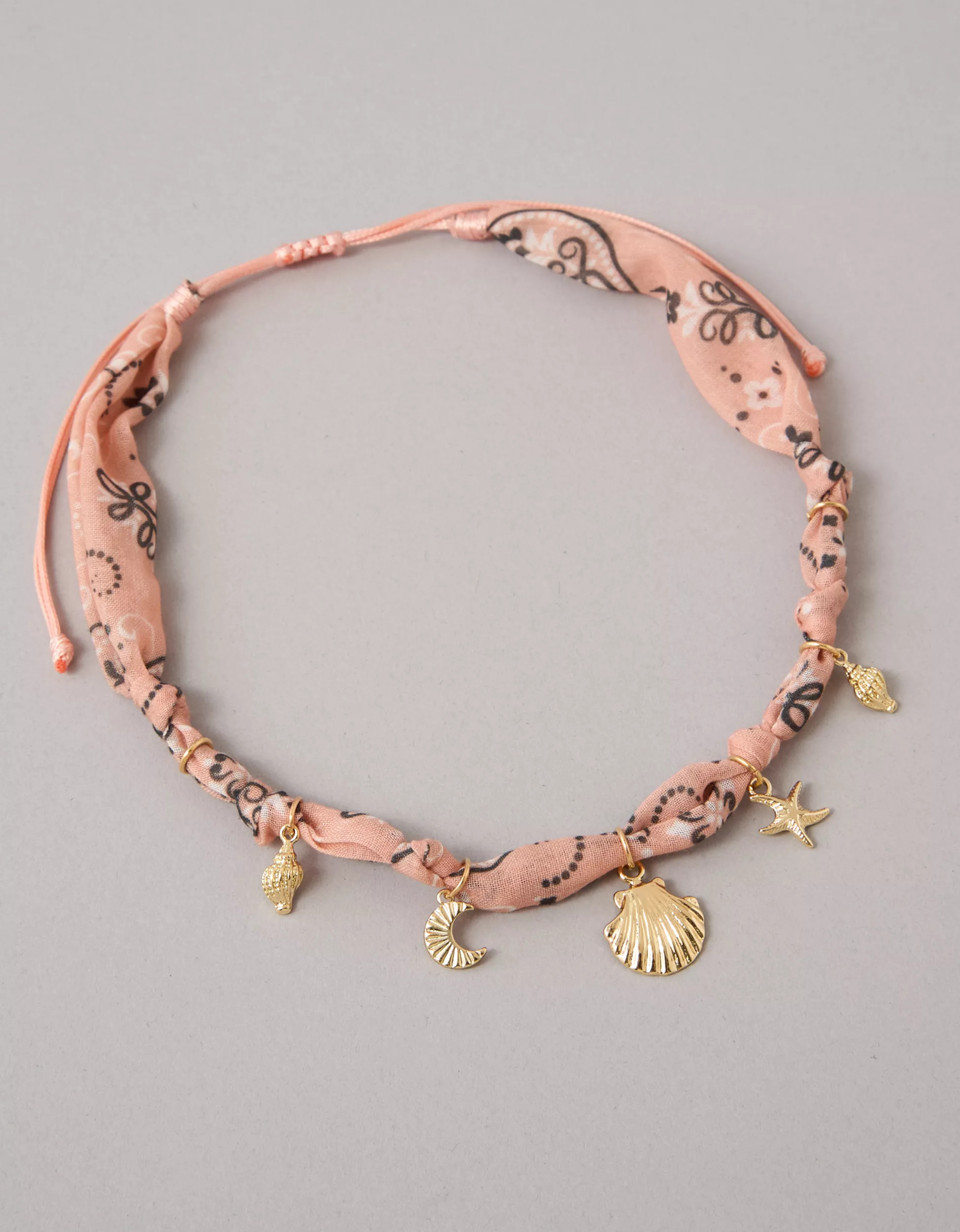 AEO Fabric Charm Necklace | American Eagle Outfitters (US & CA)