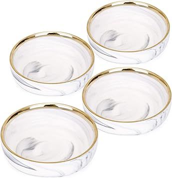 VanEnjoy 3.5 inches Marble Porcelain Side Dish Bowl Seasoning Dishes Soy Dipping Sauce Dishes-Set... | Amazon (US)
