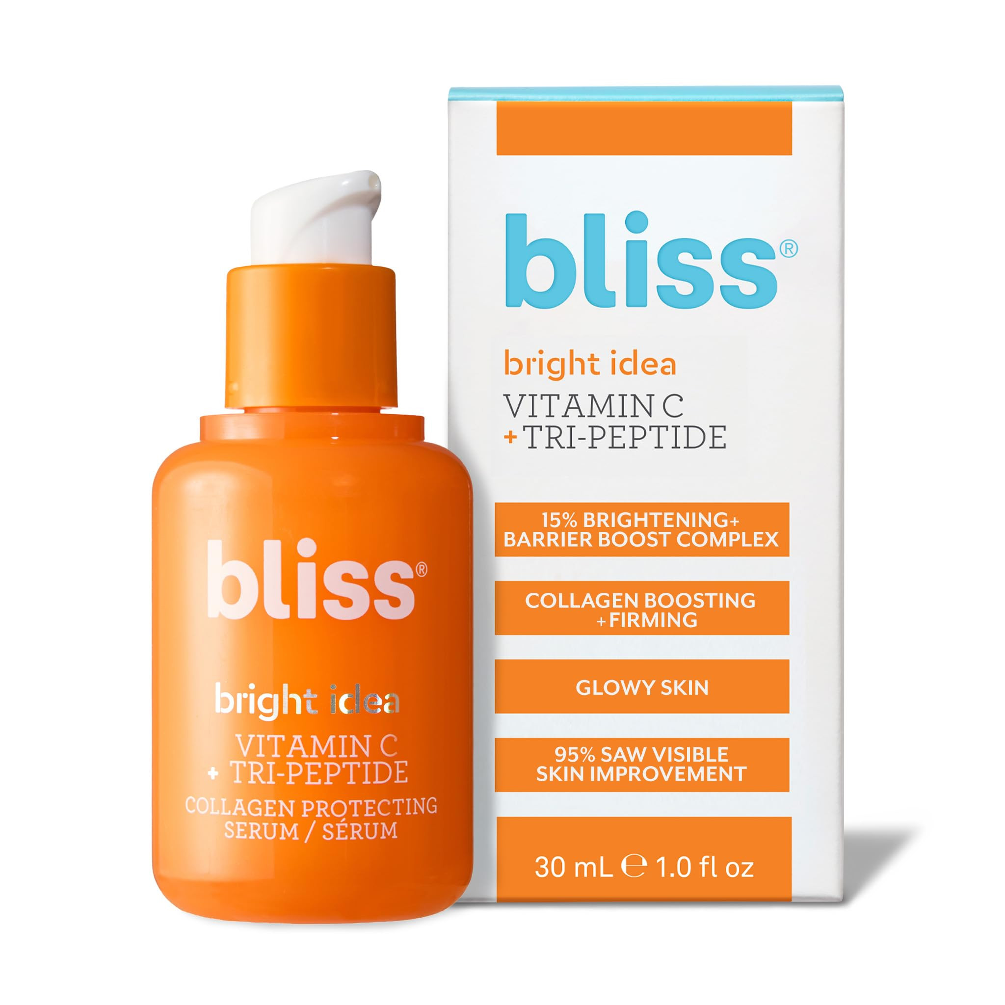 Bliss Vitamin C + Tri-Peptide Bright Idea Serum – 15% Brightening + Barrier Boost Complex for R... | Amazon (US)