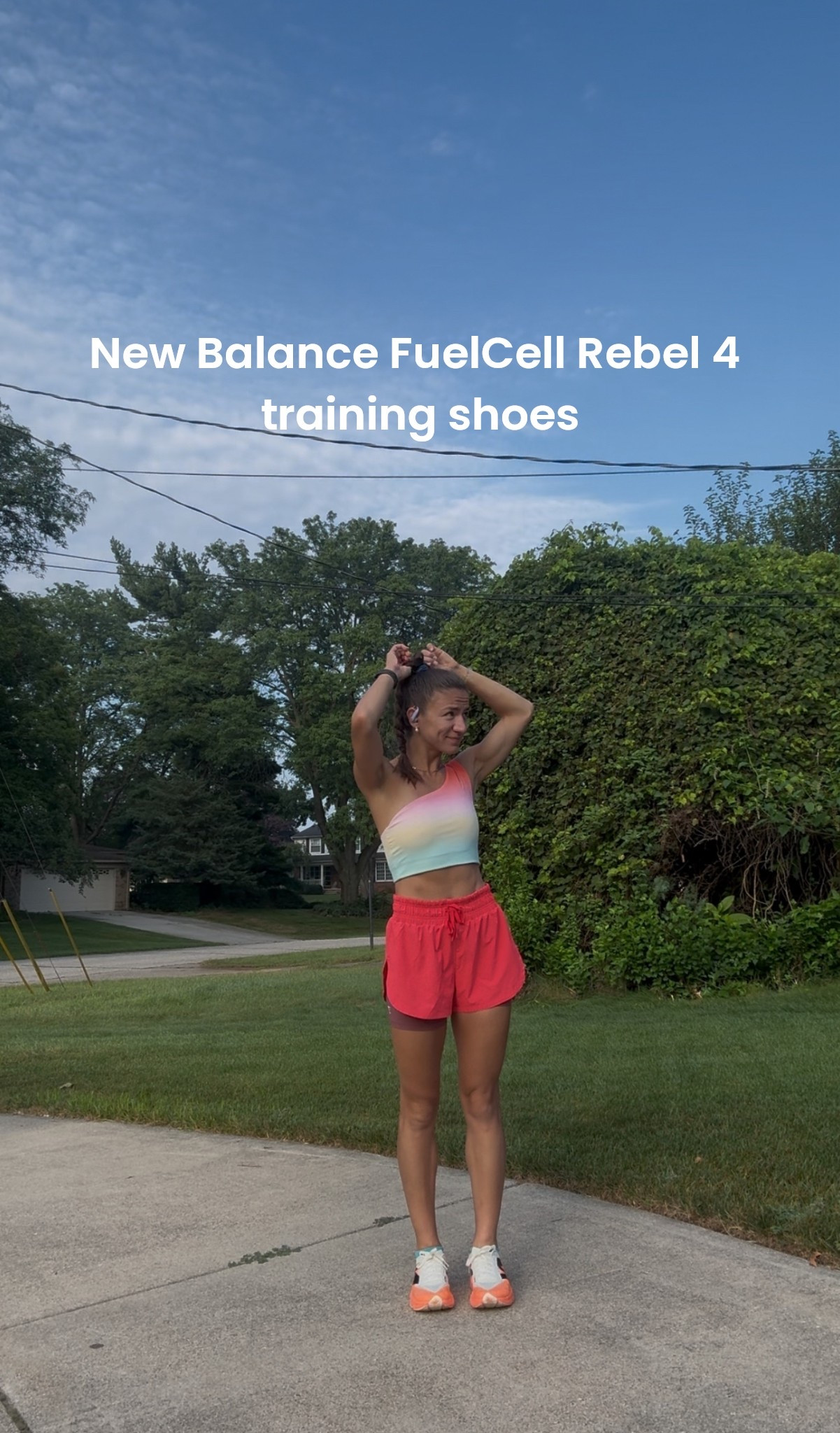 Can’t find the shorts and top exact match but linked alternatives + the shoes!! 💕