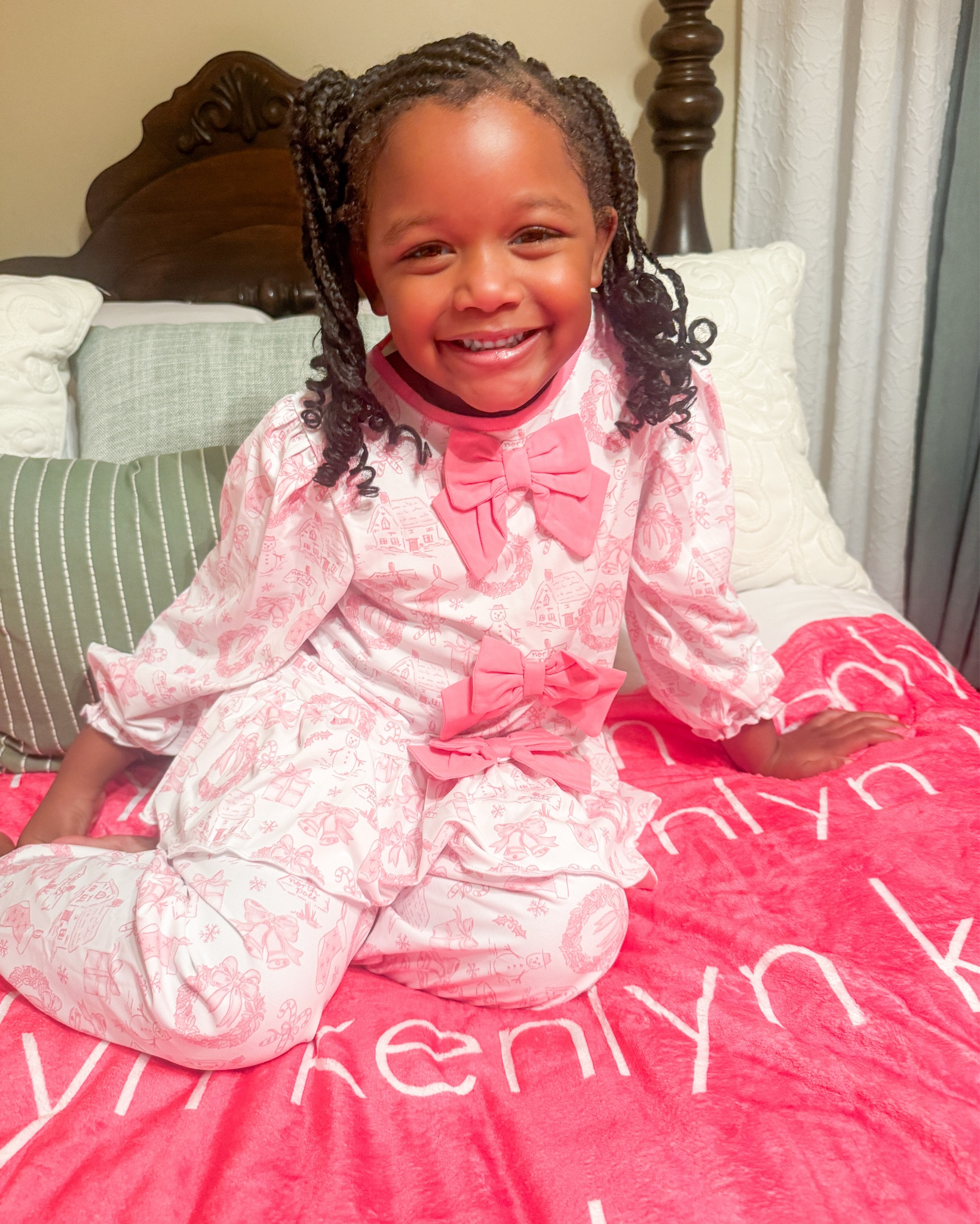 Cozy season is here! Adoring Kenlyn’s new blanket from Highway 3. 💕 Ready to snuggle in the softest personalized blanket. 🥰 
Gift ideas • gifts for kids • name blanket • personalized gift • Christmas gift 

#LTKGiftGuide #LTKSaleAlert #LTKKids