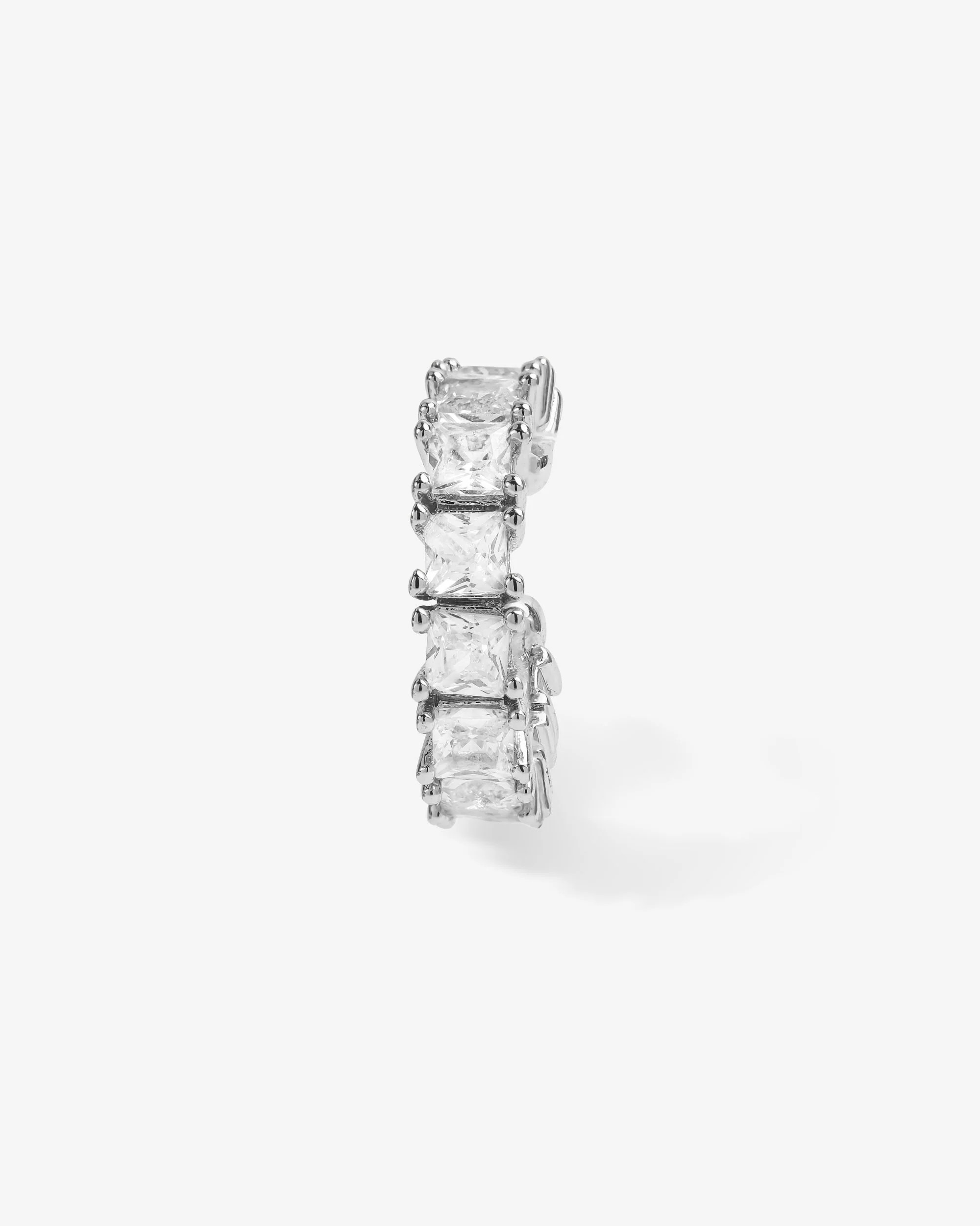 The Queen's Ear Cuff - Silver|White Diamondettes | Melinda Maria Jewelry