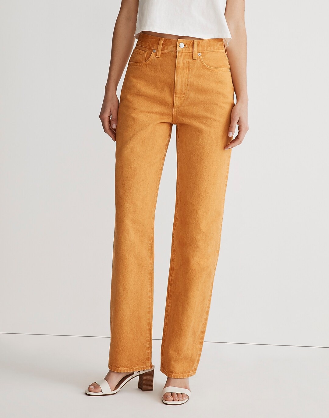 Baggy Straight Jeans: Garment-Dyed Edition | Madewell