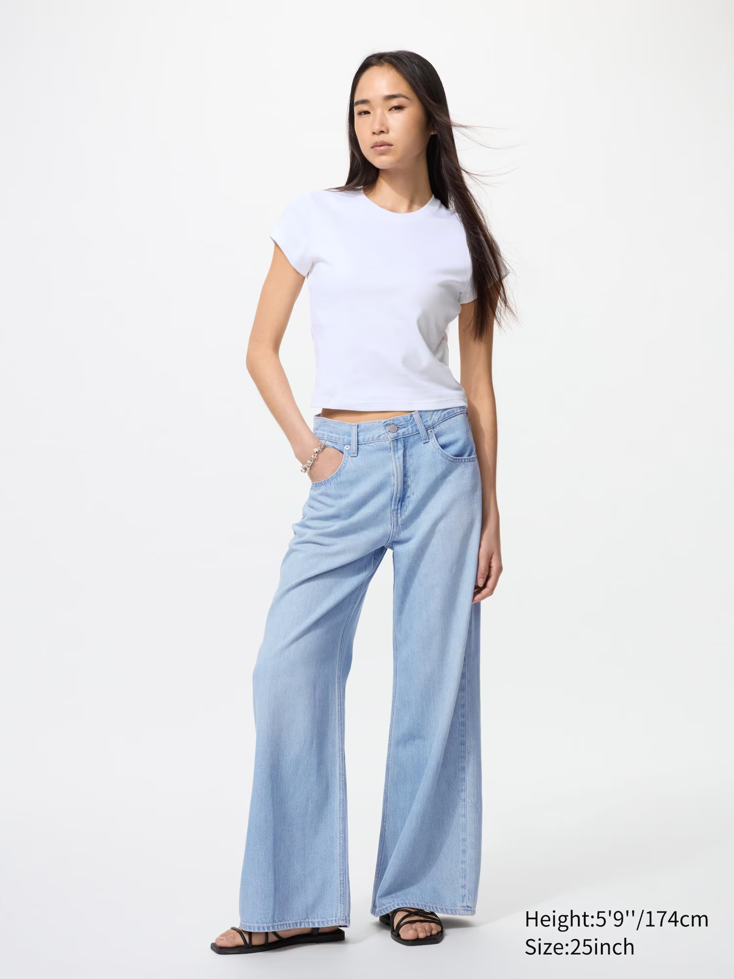 Drapey Wide Flare Jeans | UNIQLO (US)