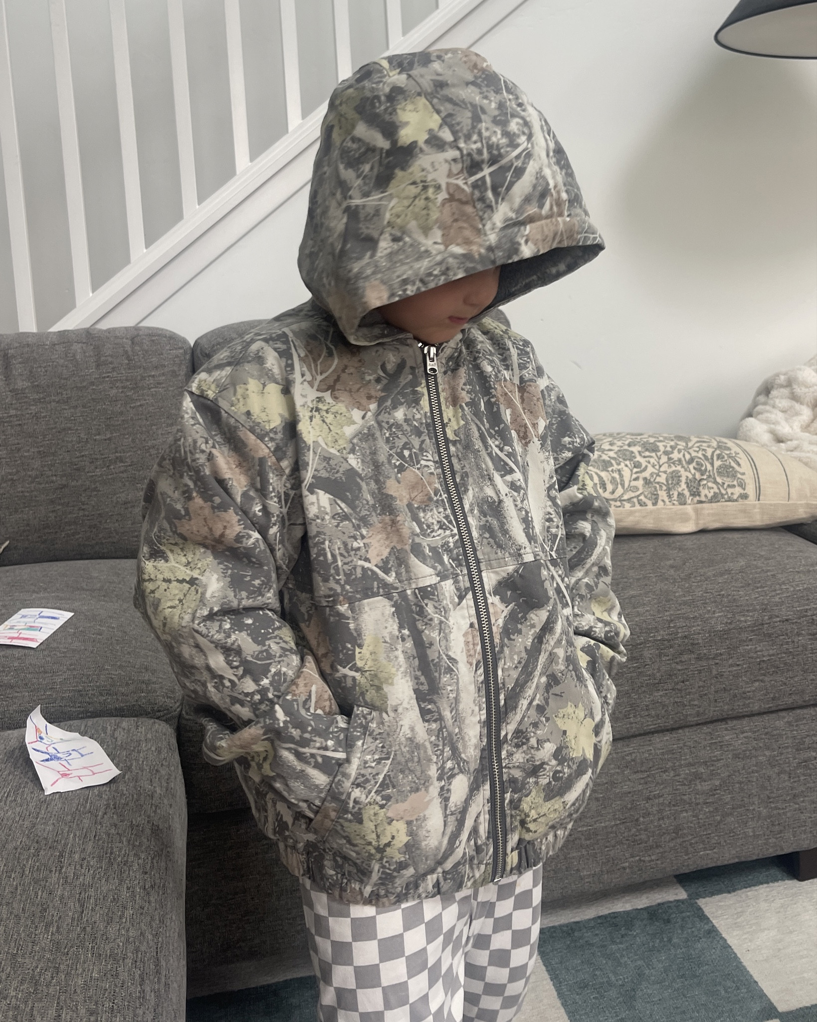 Such good quality and nice and warm for winter!!! Milo is wearing size 7/8 