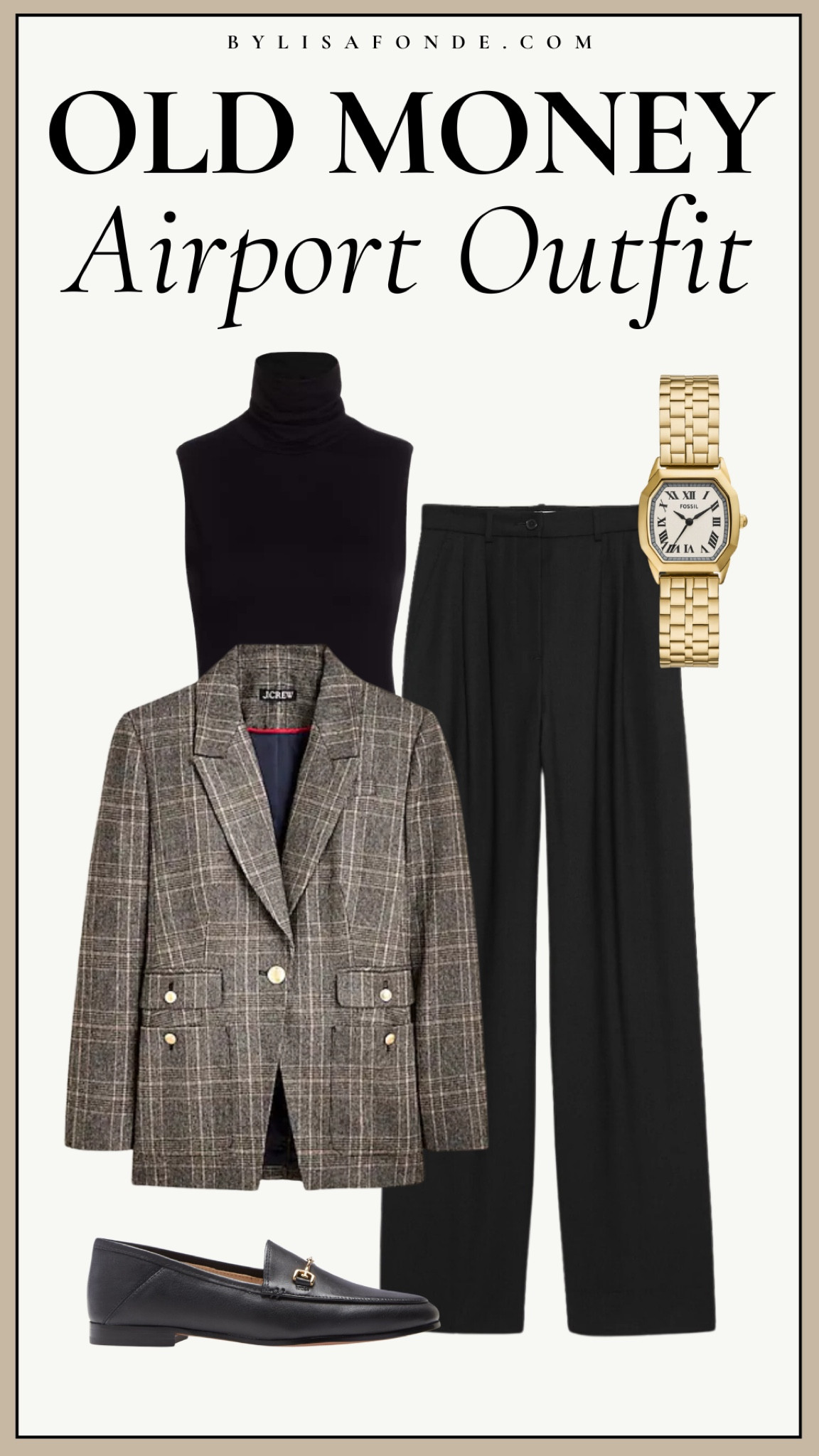 Old Money Airport Outfit Inspo