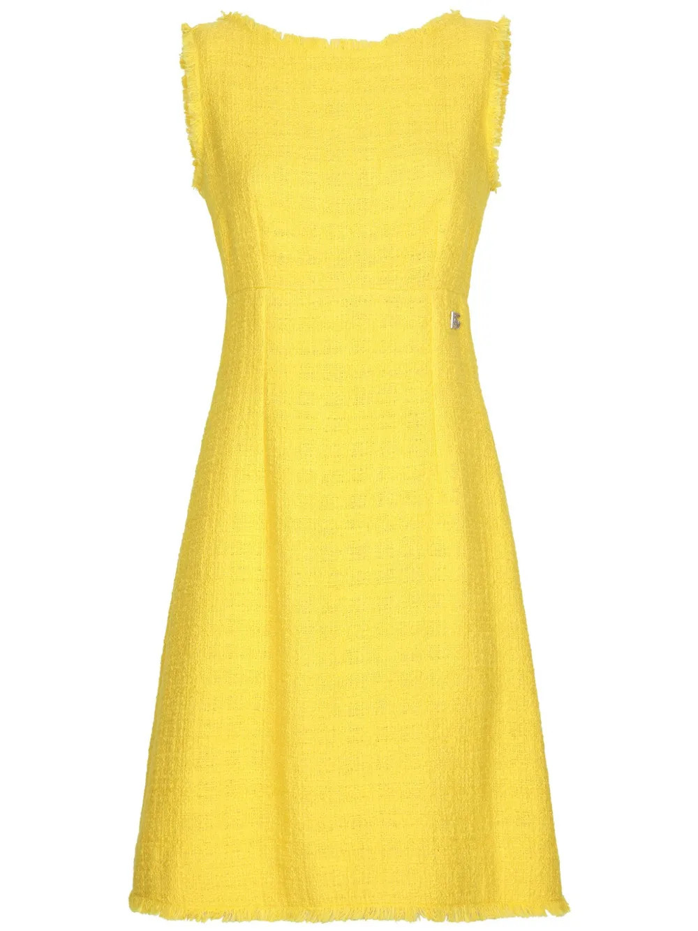 Dolce & Gabbana A-line Tweed Dress | Yellow | FARFETCH ES | Farfetch Global