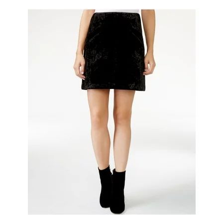 RACHEL ROY $89 Womens New 1369 Black Pocketed Velvet Mini A-Line Skirt 4 B+B | Walmart (US)