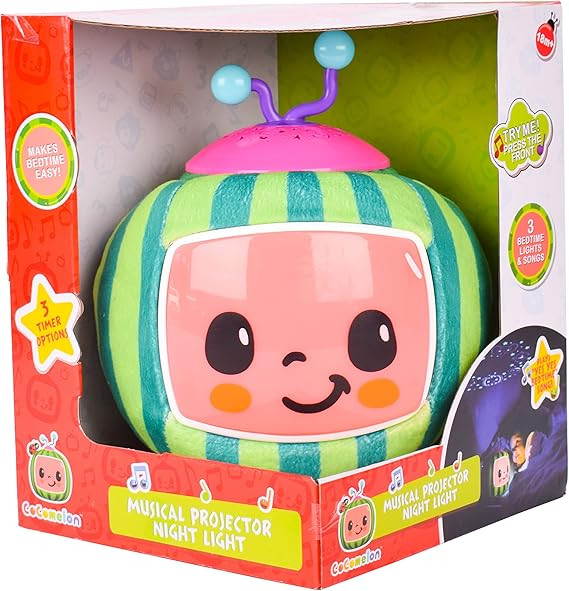 CoComelon Official Musical Projector Night Light | Soft Plush Melon Body | Plays Bedtime Songs an... | Amazon (CA)
