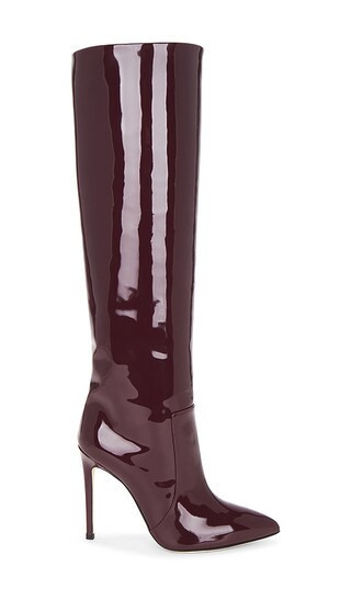 Paris Texas Stiletto Boot 105 in Burgundy. - size 36.5 | Revolve Clothing (Global)