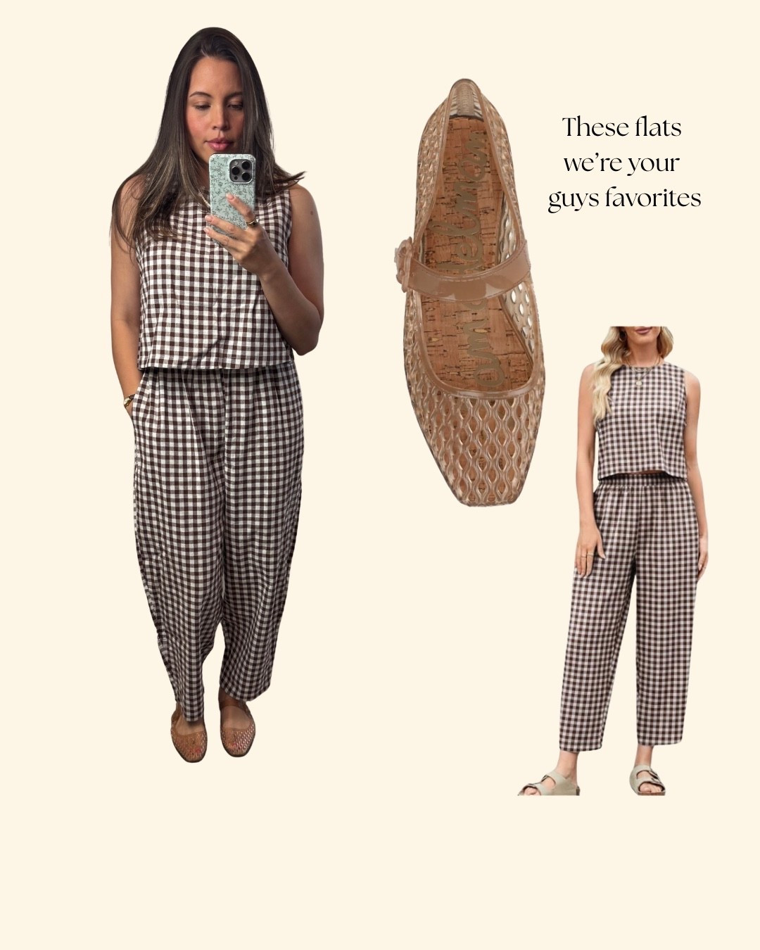 The gingham set that flew off the shelves 🤎 Paired with the cutest jelly flats for an easy summer outfit!

#GinghamStyle #SummerOutfit #AmazonFashion #LTKStyle #NeutralStyle

#LTKootd #LTKmomlife #LTKgrwm