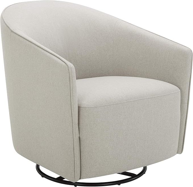 Amazon Brand – Rivet Stowell Modern Glider Chair with Curved Back and Arms, 29.5"W, Silver Grey | Amazon (US)