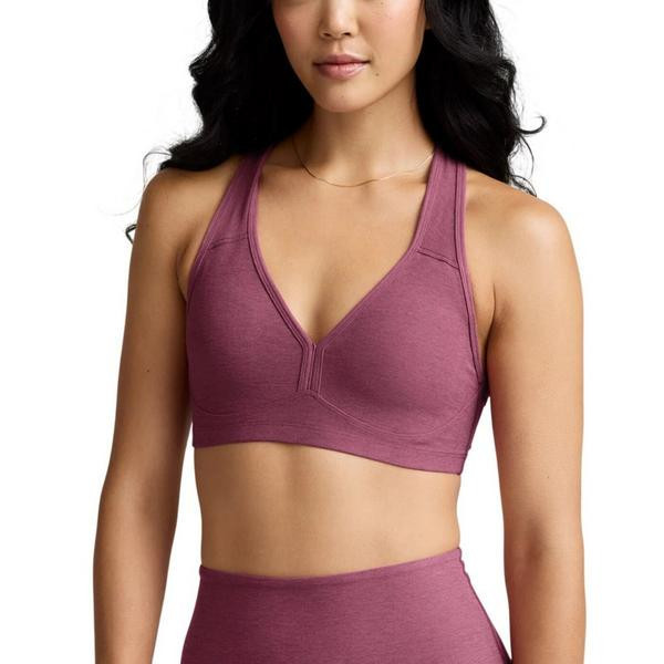 Women's Beyond Yoga Lift Your Spirits Sports Bra XSmall Smooth Mauve Heather | Scheels Sports