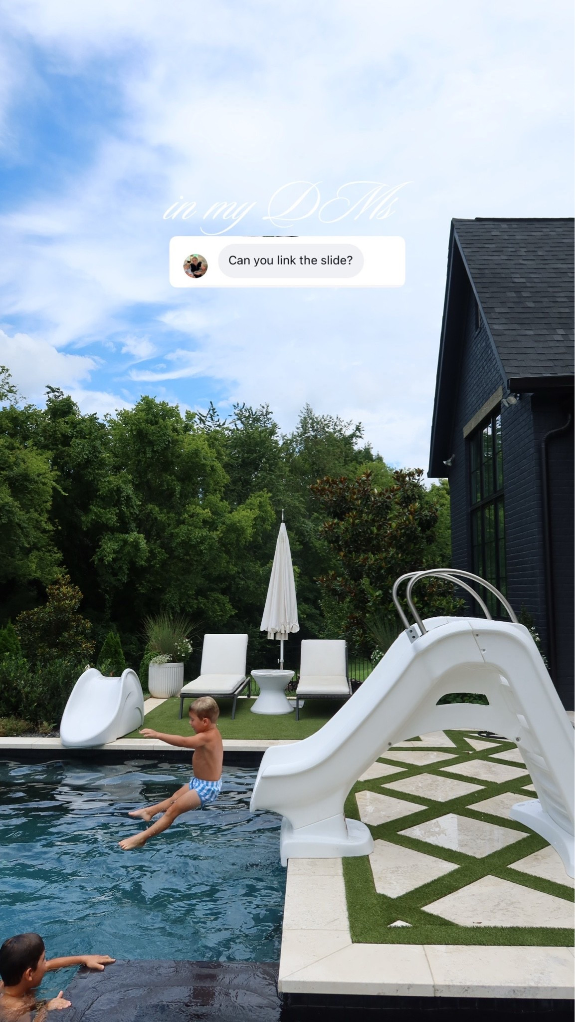 New slide we just added to our pool- from Amazon!

#LTKHome #LTKSeasonal #LTKKids