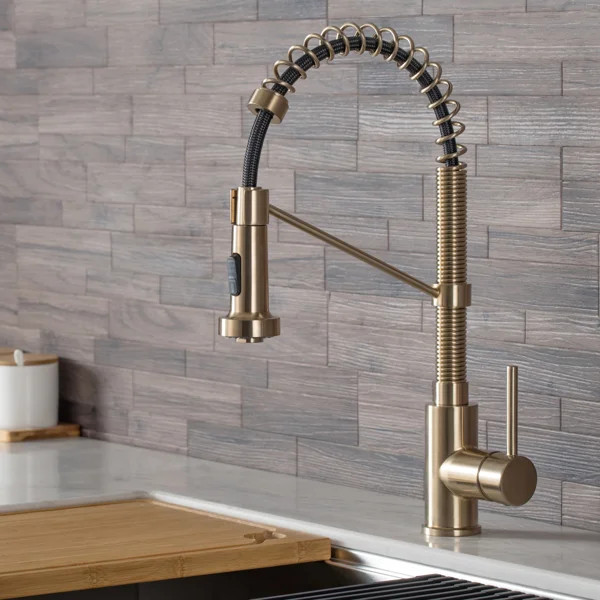 KRAUS Bolden Commercial Style 2-Function Single Handle Pull Down Kitchen Faucet | Wayfair North America