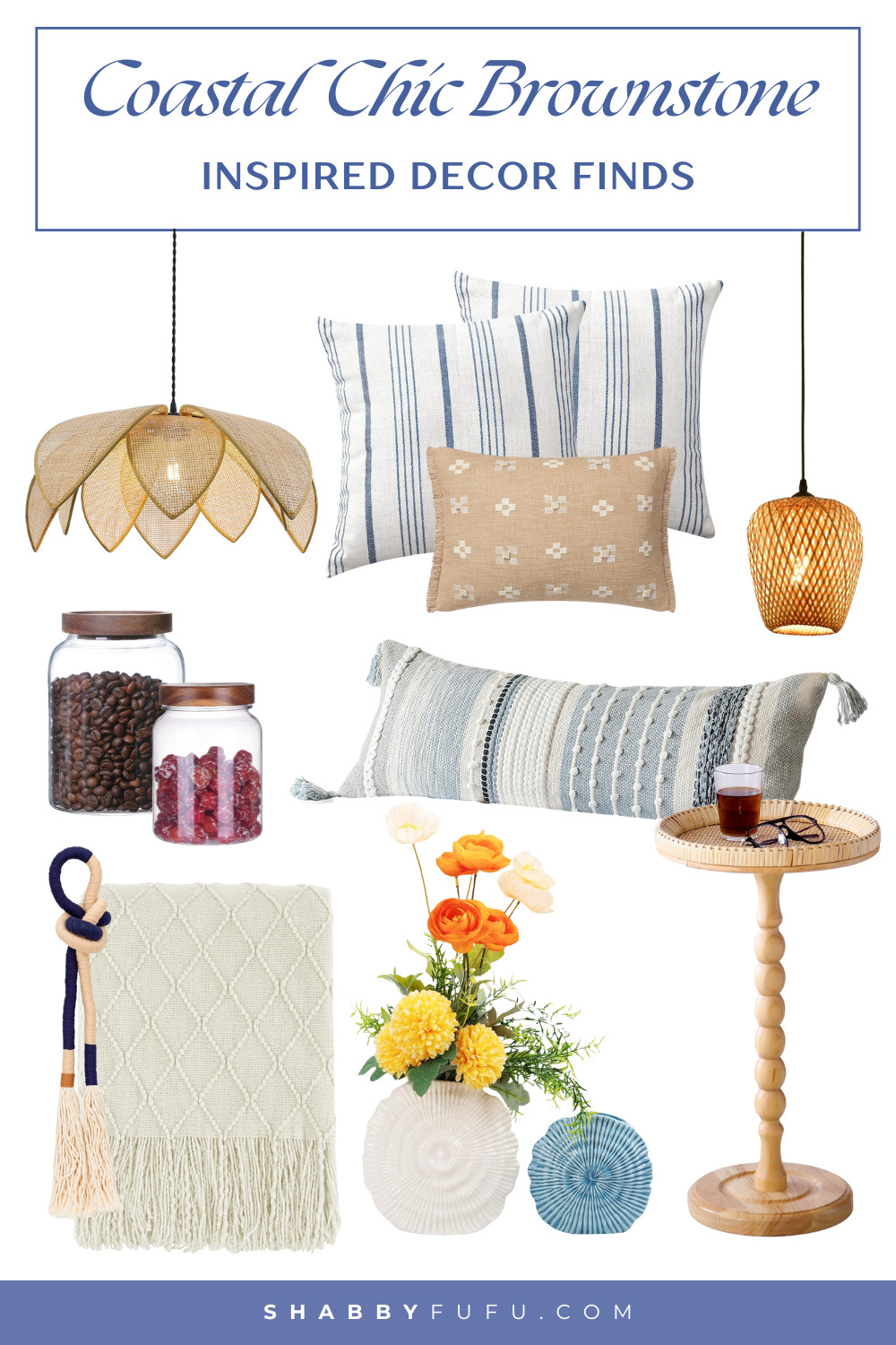 Natural textures and ocean-inspired tones for effortless brownstone style! 

 

#LTKSeasonal #LTKHome #LTKFamily