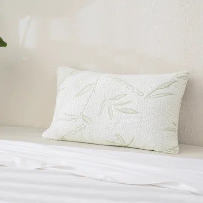 Wimbledon Rayon 1pc Bamboo Memory Foam Plush Support Pillow | Wayfair North America