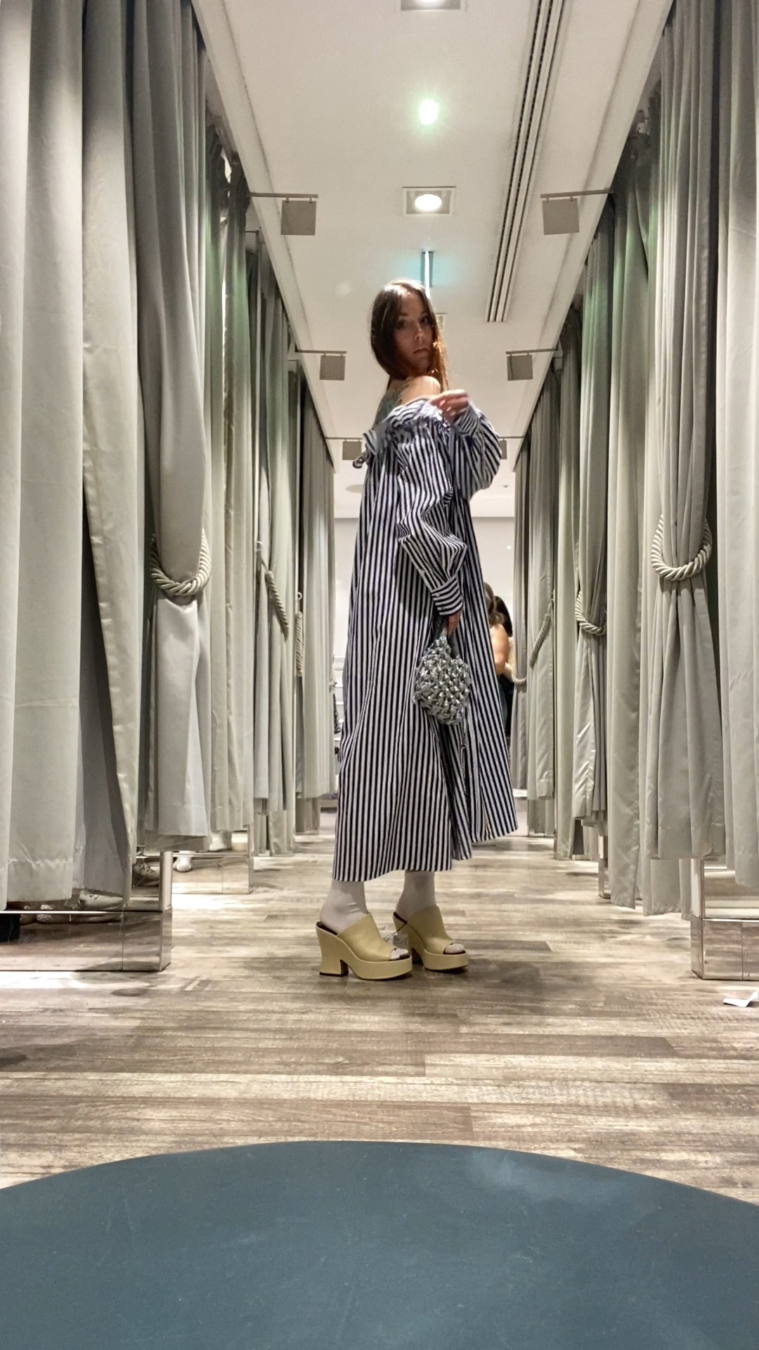 H&M favorites. An oversized summer striped dress + straw mules + mesh pouch bag

#LTKeurope #LTKFind #LTKSeasonal