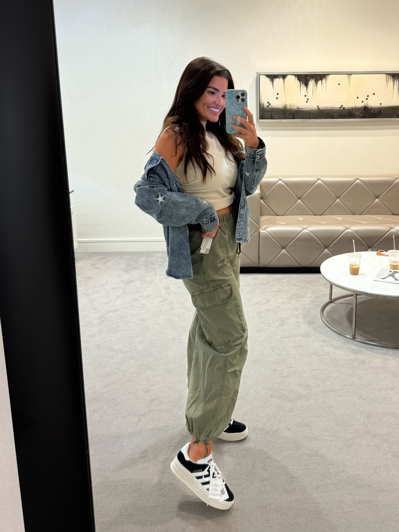 The star details 👏🏼👏🏼 wearing size xs in jacket.

Wearing size small in the top and pants. The pants do run big and come in a variety of colors.

#LTKxNSale #LTKSeasonal #LTKSummerSales