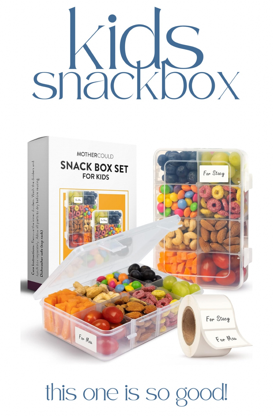 Buy Mothercould Snack Box Set for Kids - 8 Compartments, Reusable