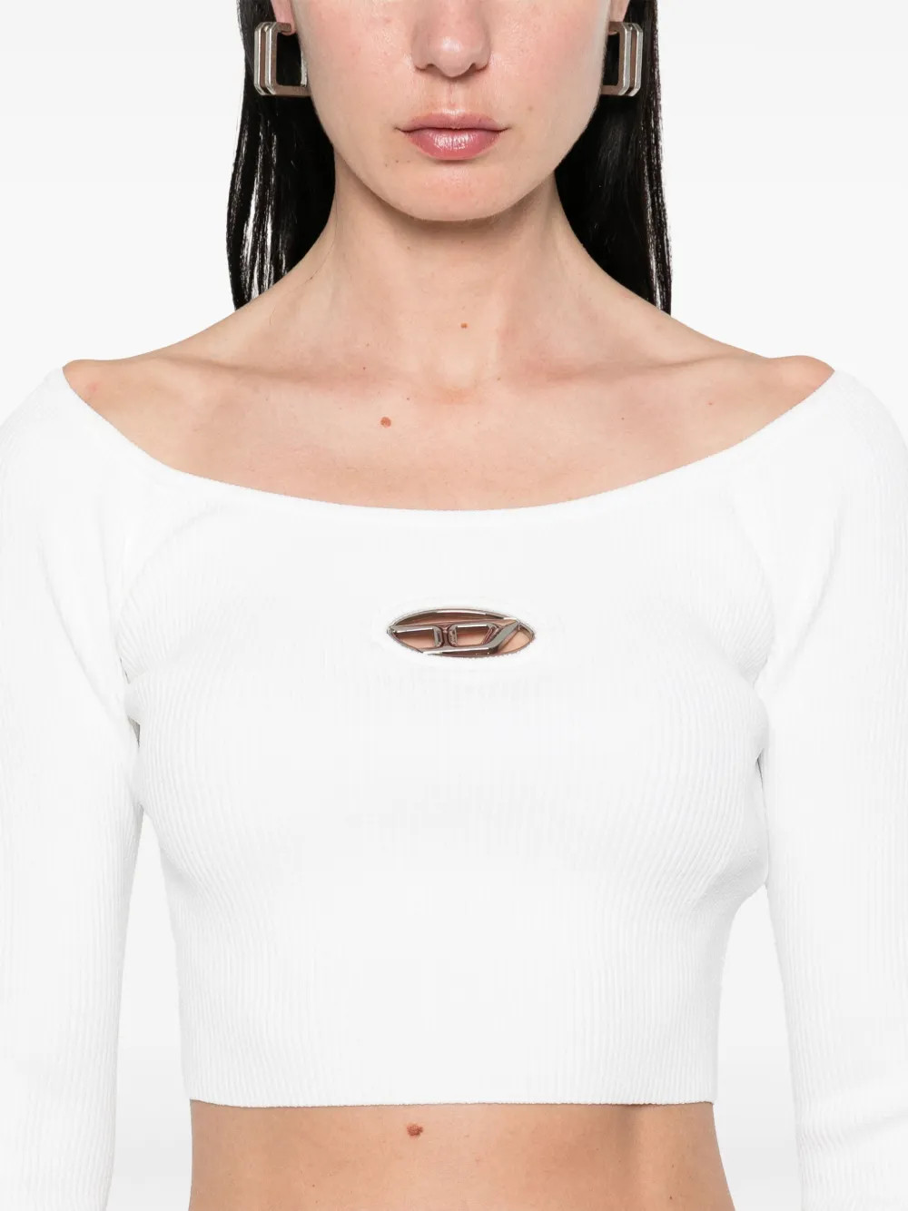 Diesel M-Vera-Ls T-shirt | White | FARFETCH | Farfetch Global