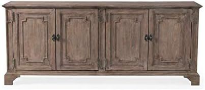 Bassett Mirror Villandry 4-Door Cabinet with Washed Nutmeg Finish 6080-LR-508 | Amazon (US)