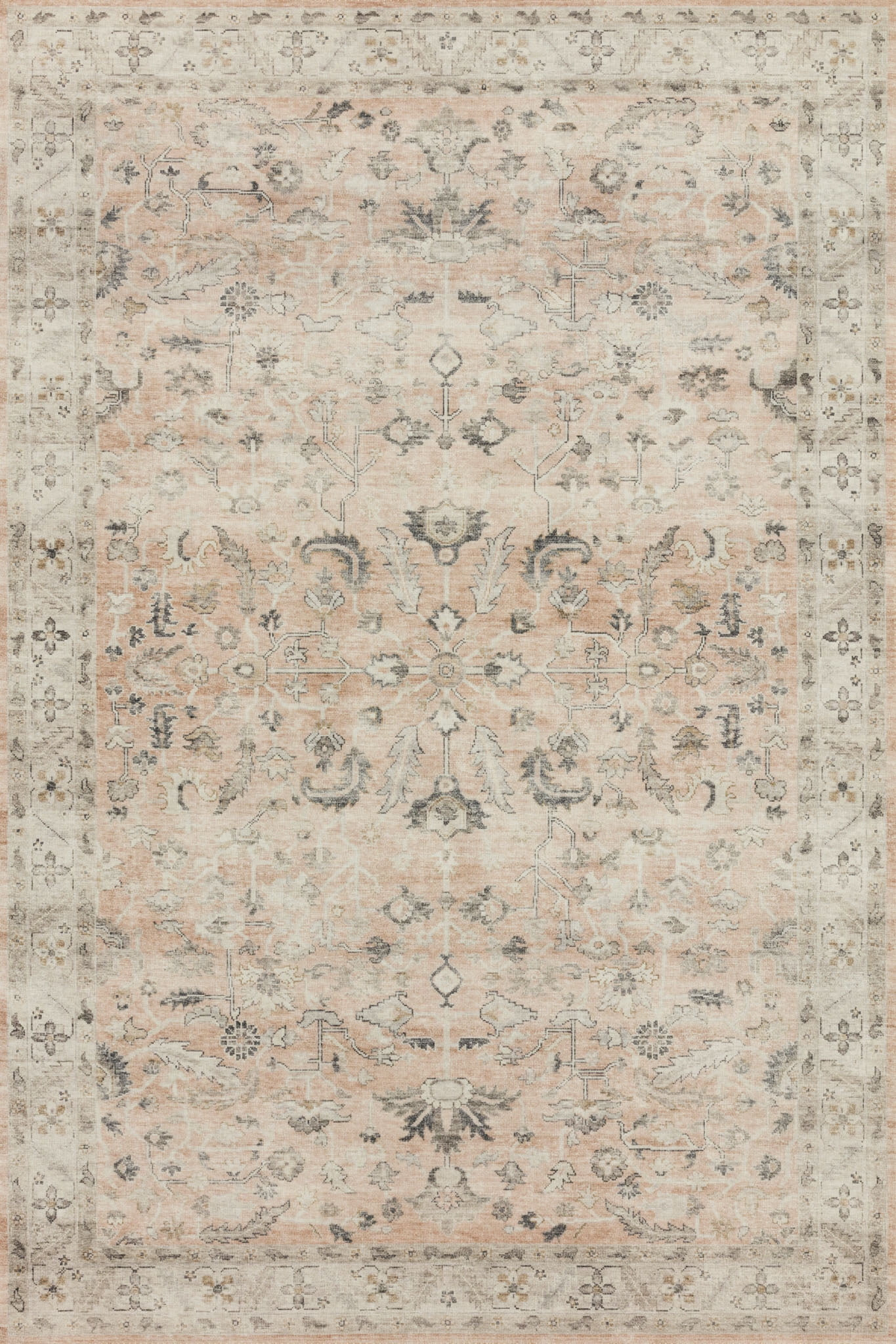 Loloi II Hathaway Printed Oriental Blush / Multi Area Rug | Walmart (US)