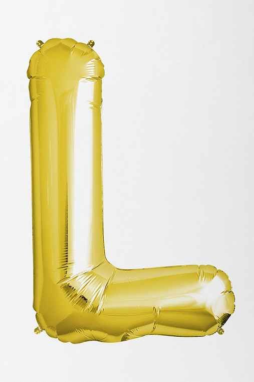 Gold Letter Party Balloon,L,ONE SIZE | Urban Outfitters US