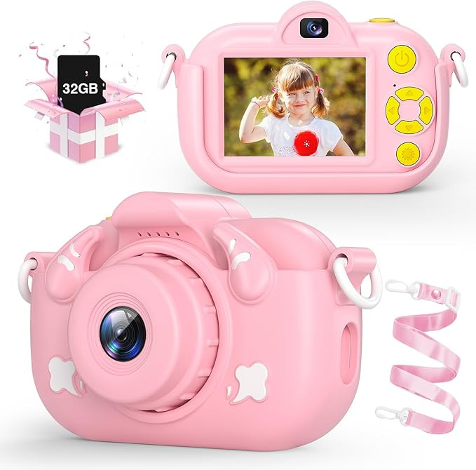 Kids Camera, HD 1080P Digital Video Camera for Boys and Girls, 32MP Kids Selfie Camera for Kids A... | Amazon (US)