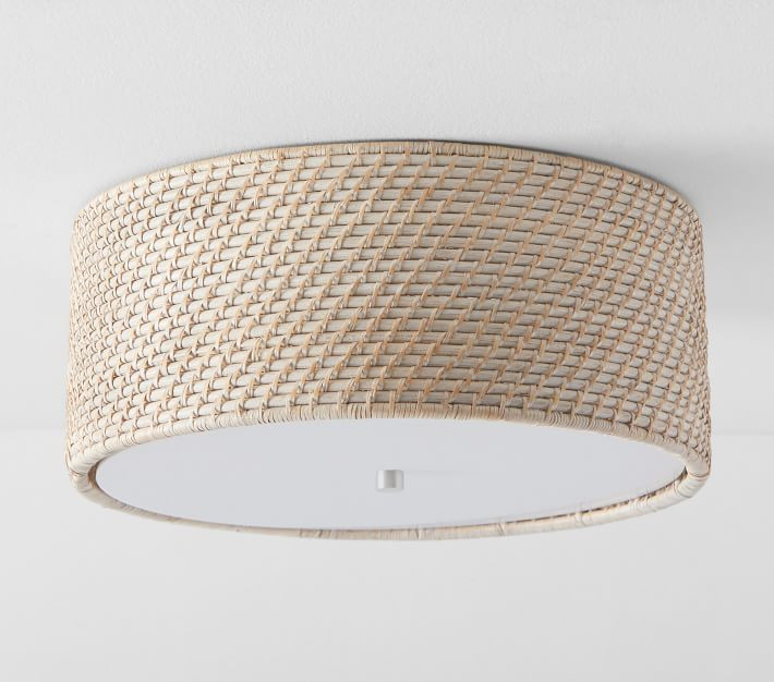 Quinn Woven Flushmount | Pottery Barn Kids