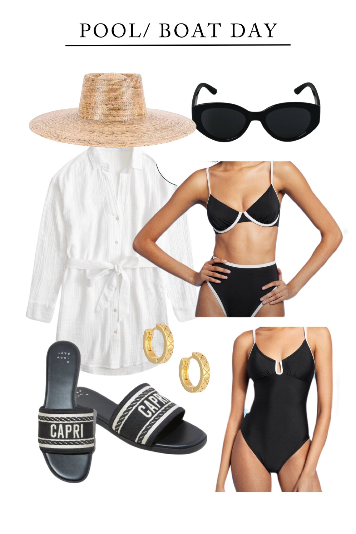 Pool/ boat day outfit - Target swimsuits 
