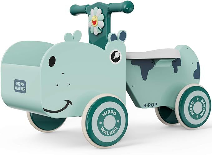 Geyiie Baby Balance Bikes Bicycle Kids Ride on Toys, No Pedals Cute Hippo Shaped Riding Walker wi... | Amazon (US)