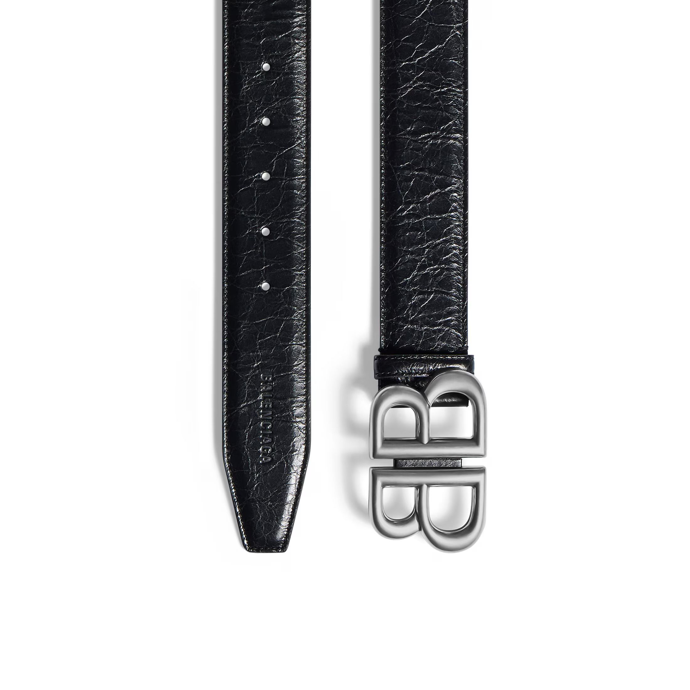 Balenciaga Monaco Belt Black - Men's - 32 - Calfskin | Balenciaga