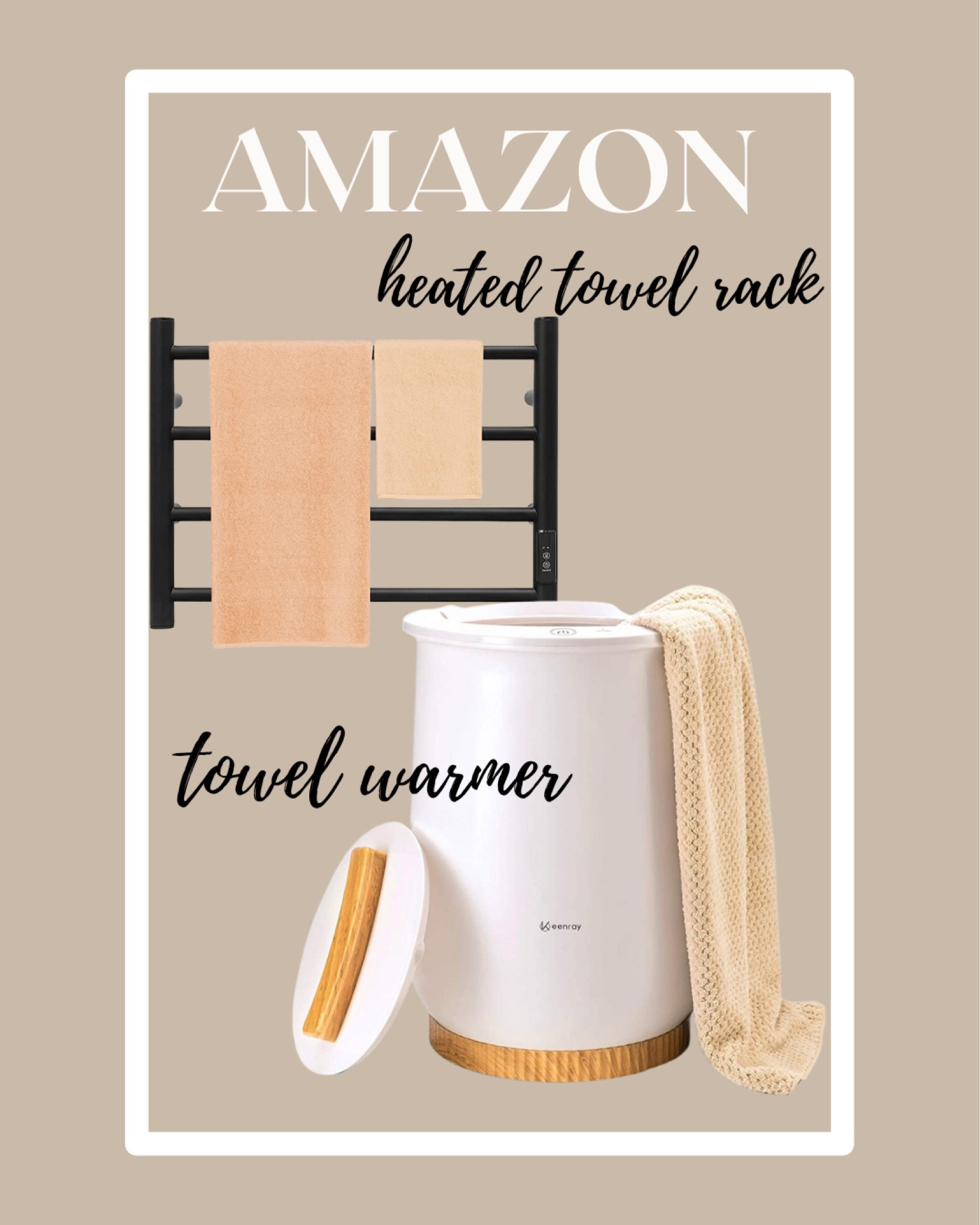 Heated towel rack/ towel warmer 

#LTKhome #LTKFind