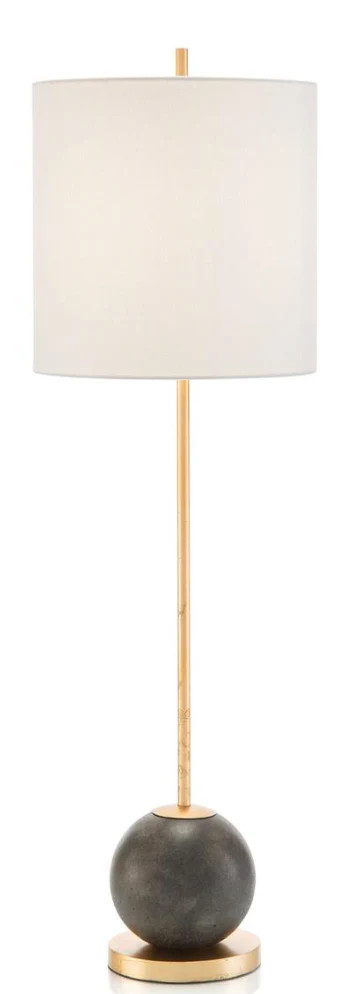 Concrete sphere buffet lamp | Greene & Co Interiors