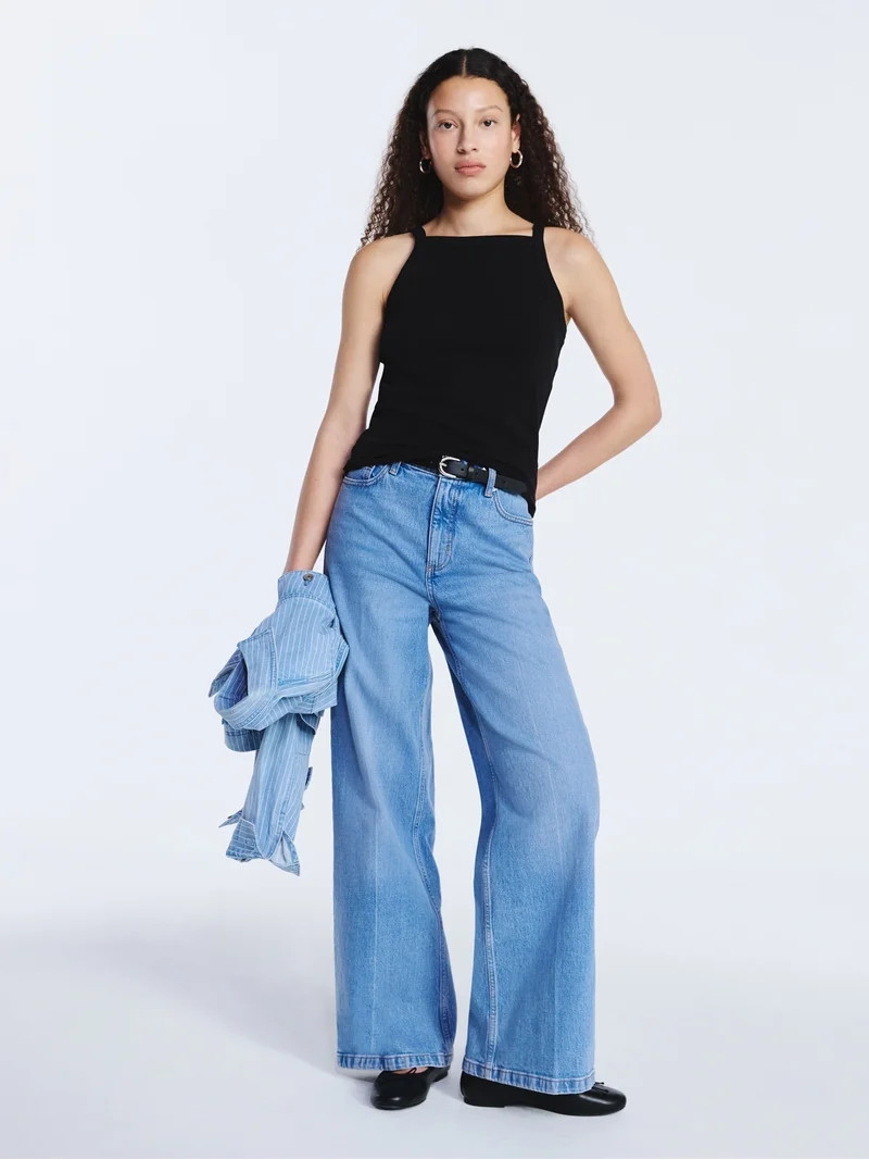 Free Assembly Women\u2019s Apron Tank Top, Sizes XS-XXL - Walmart.com | Walmart (US)