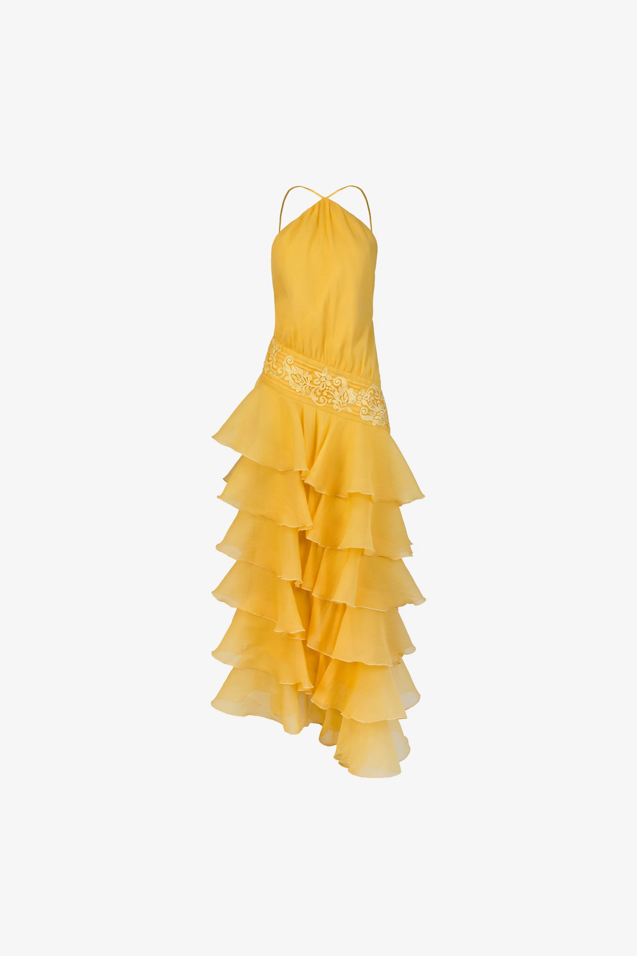 Dahlia Organza Dress | Yellow The Label