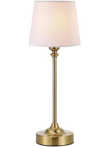 Cordless Table Lamp Rechargeable Gold - 1 Pack Brass 4000mAH Battery Operated Lamp for Decor, 3000K Stepless Dimming Touch Control Wireless Lamp for Bedroom, Dining Table, Counter, Living Room | Amazon (US)