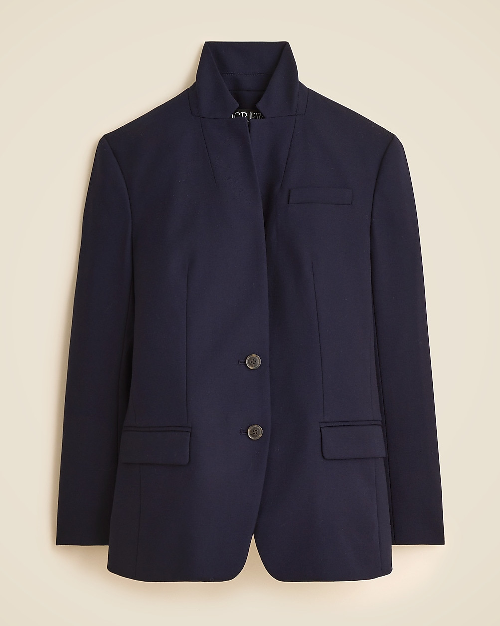 Standing collar blazer in wool-blend flannel | J. Crew US
