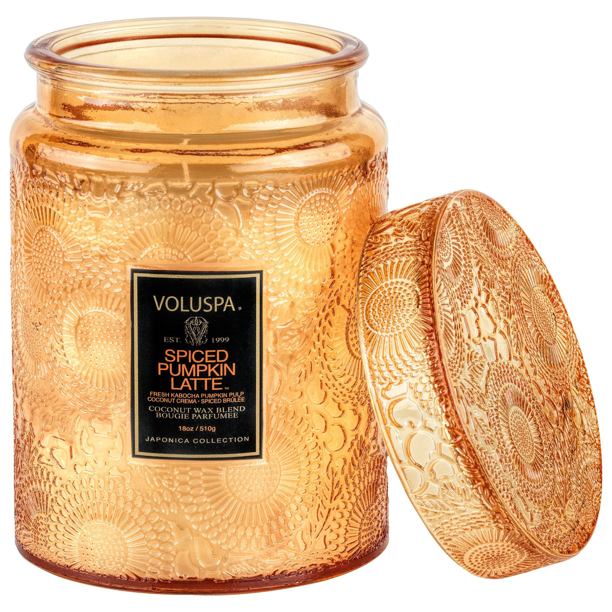 VOLUSPA Spiced Pumpkin Latte Glass Candle 18 oz/ 510 g | Sephora (US)