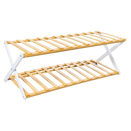 2-Tier Bamboo Shoe Rack | Five Below