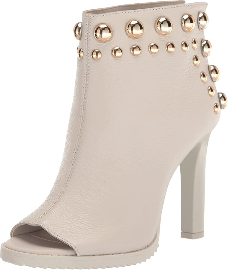 KARL LAGERFELD Women's Bonnie Peep Toe Bootie | Amazon (US)