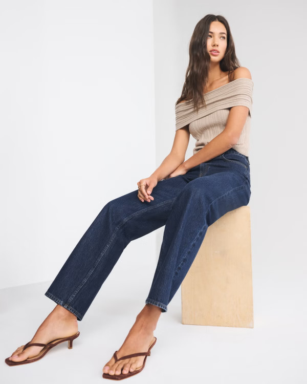 Women's High Rise Loose Jean | Women's 25% Off Select Styles | Abercrombie.com | Abercrombie & Fitch (US)