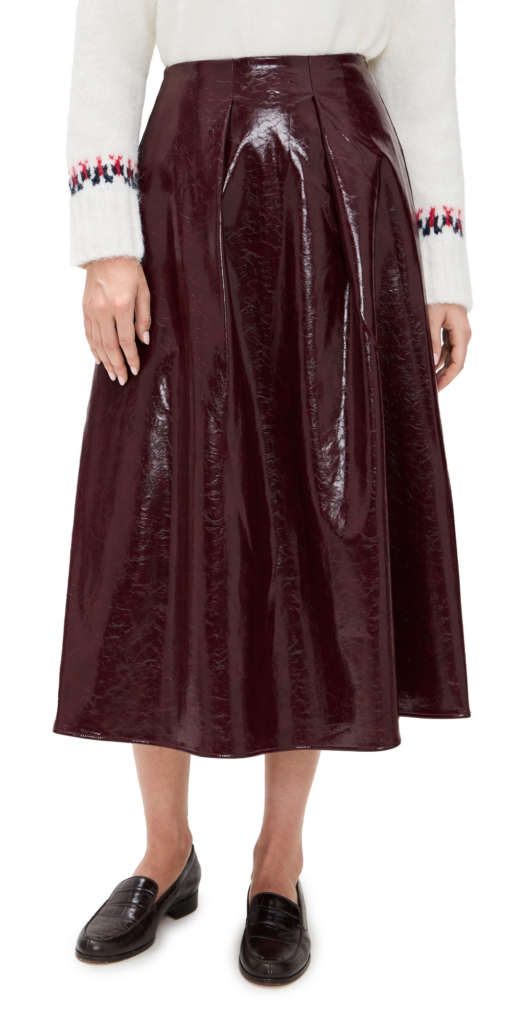 Hunter Bell Atlyn Skirt Oxblood 0 | Shopbop
